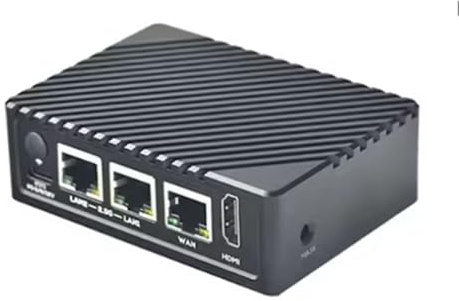 FriendlyElec NanoPi R6S - Mini computer, RK3588S Cortex-A76, 4/8GB DDR4, 64GB eMMC, 2.5G Ethernet, con alloggiamento in metallo CNC (8+64GB Ram Metal Kit)