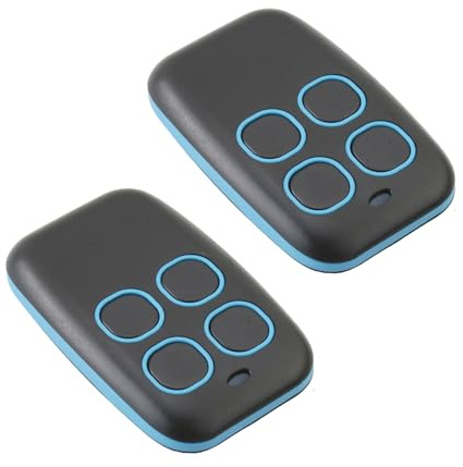 2pcs Universal Garagentor Fernbedienung 433 MHz 4-in-1 mit 4 Tasten, Rolling Code & Fixed Code, Garagentoröffner Universal, kompatibel für Garagentor, Einfahrtstor, Torantrieb, Alarmanlage