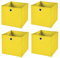 StickandShine 4er Set Gelb Faltbox 28 x 28 x 28 cm Aufbewahrungsbox faltbar