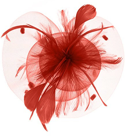 Bibi Mariage Coiffure Mariage Chapeau Mariage avec Voilette Pince à Cheveux Mariage Beret Mariage avec Voilette et Plume Décorée pour Mariage Cérémonie Fête Cocktail