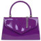 Girly Handbags, Poschette giorno donna W 23, H 15, D 7 cm (W 9, H 6, D 3 inches), Viola (Purple), W 23, H 15, D 7 cm (W 9, H 6, D 3 inches)