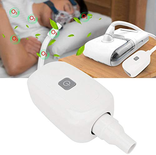 CPAP Cleaner and Sterilizer, Profesional CPAP Cleaner Sterilizer Respirador Desinfector de ozono Herramienta de desinfección desinfectante con adaptador(Blanco)