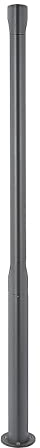 Lucande LED Mastleuchte außen Dovino (Modern) in Schwarz aus Aluminium (1 flammig,) - Kandelaber Außenleuchte