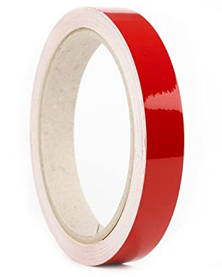 Autodekor Zierstreifen Streifenaufkleber Klebezierbänder Pinstriping Tape Line Race Look Performance Style DIY KFZ LKW Wohnmobil Boot Bike Motorrad Flugzeug Basteln Modellbau (15 mm, Rot)