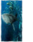 Violetpos Badetuch Killerwal Hai Sardinenschwarm Blau 70 cm x 140 cm Strandtuch