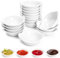 Elsjoy 16 Pack 2 Oz Ceramic Dip Bowls, Ceramic Pinch Bowls Mini Sauce Dipping Dishes, Small Dip Dishes Mini Prep Bowls for Soy Sauce, Ketchup, BBQ