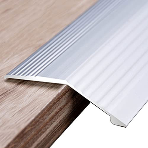 JLXJYS Übergangsprofil Abdeckleisten Metall-Übergangsstreifen Schwellenverkleinerer, rutschfest Randstreifen für Bodenbeläge für Holz/Fliesen/Teppich/Fliesen, Türöffnungen Eingangsrampe