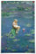 FBKDVC Monet Postrt berühmter floraler lustiger schwarzer Frosch Vintage Seerosen Ästhetische Leinwand Wandkunst Blumen Landschaft Drucke Gemälde Rustikale Galerie Wanddekoration Bild für Schlafzimmer