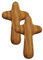 HOMSFOU Holzhandwerk 2 Stück Holzdekor Mit Kreuzen In Kreuzform Zum Schmücken Von Kreuzen Zum Basteln Holzkreuzornament Dekoratives Holzkreuz Handgehaltenes Holzkreuz Handgehaltenes