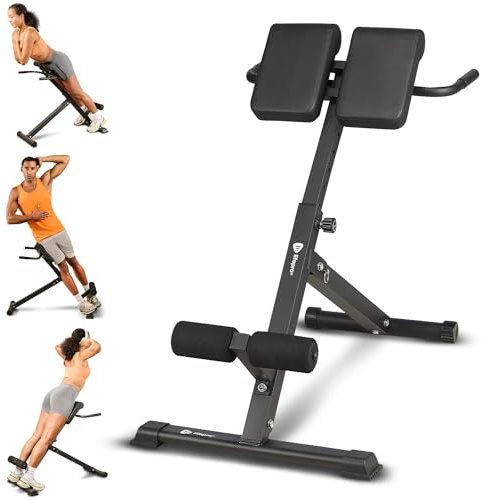 LifePro Chaise romaine multifonction – Banc d'extension de dossier pliable et chaise d'entraînement pour abdominaux – Banc d'hyperextension polyvalent à domicile et chaise abdominale pour