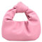 Damen-Handtasche – Umhängetasche aus Leder für Damen | Tasche Wolke gewebt mit Knoten | Retro Umhängetasche aus PU-Leder für Frauen und Mädchen, Rosa, 1