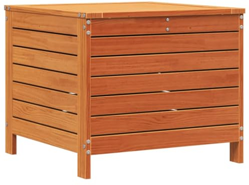 vidaXL Gartenhocker Wachsbraun 62x63,5x53,5 cm Massivholz Kiefer
