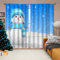 Curtain Schneemann-Druck Blackout Curtain Weich Gardinen Wohnzimmer Waschbar Vorhang mit ösen Verdunklungsvorhänge Curtains Living Room Polyester Vorhänge 2x140x160cm