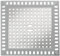 Alriedy Grand filtre à cheveux de douche 12,3 x 12,3 cm - Filtre d'écoulement de douche, attrape-cheveux, en acier inoxydable - Pour salle de bain, cuisine, lavabo