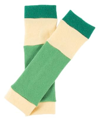 Turtle Doves 100% Recycled Cashmere Ankle Warmers (Green Mix)