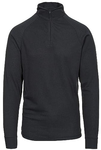 Trespass Wise360 Adults Quick Dry Base Layer Black Lightweight Long Sleeve Top