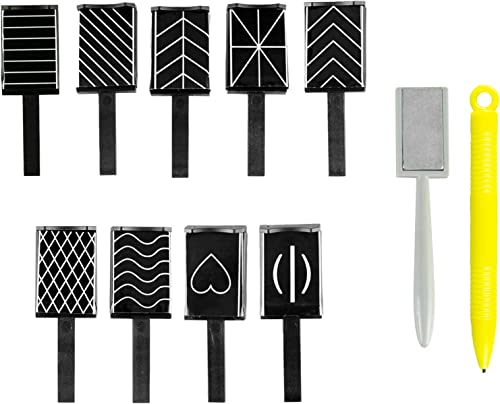 11 Stück Nagel Magnet Nail Art Magnet für Nägel Katzenaugen Nail für 3D Gelpoliermittel Nail Art Manicure Tool