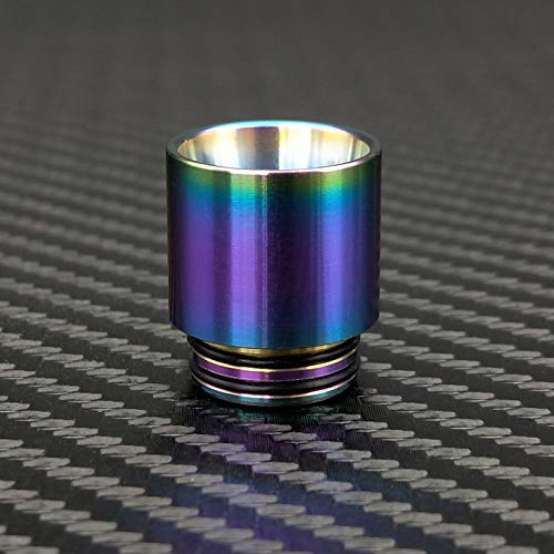 LITAO-EC, Rainbow Vape Boquilla De Acero Inoxidable 810 Punta De Goteo para Atomizador De Cigarrillo para SMOK TFV12 Prince / TFV8 Big Baby Tank,Sin Tabaco ni nicotina (Color : Rainbow)