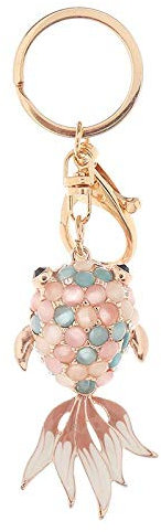 Kreative Schlüsselanhänger Goldfisch Koi Metall Schlüsselanhänger Auto Schlüsselring Anhänger Ornament Kleines Geschenk Weiblich Exquisiten Modetrend Schlüsselanhänger Organizer Damen Kinder Männer