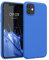 kwmobile Hülle kompatibel mit Apple iPhone 11 Hülle - weiches TPU Silikon Case - Cover geeignet für kabelloses Laden - Neon Blau