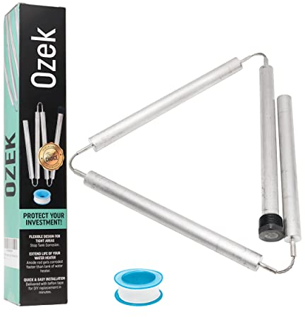 Ozek Warmwasserbereiter Anodenstab - 111,8 cm Magnesium Flexibler Anodenstab für Warmwasserbereiter