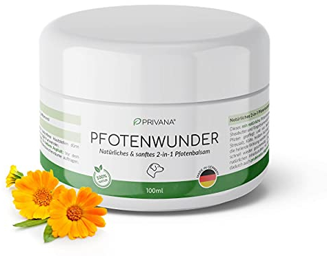 Privana Pfotenwunder - 2-in-1 Pfoten-Balsam, natürlich & sanft für Hunde (100ml)– 100% rein & natürlich – speziell für Sensible Hunde-Pfoten, ungiftig