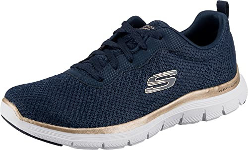 Skechers Flex Appeal 4.0 Brilliant View Women's Trainers, Navy blue, 6 UK
