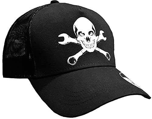 HELLMOTORS Speedman Trucker Cap schwarz Biker Basecap Oldschool