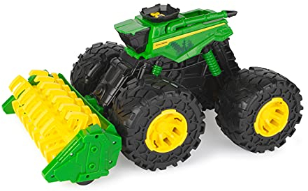 JOHN DEERE 47329 Treads Lights & Sounds Traktor, Monster großen Rädern, Truck Spielzeug für Kinder, für Jungen und Mädchen 3 Jahren und älter, bis zu 45cm lang, 736 47329