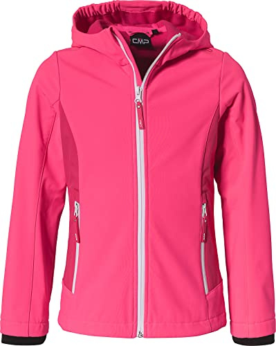 CMP Mädchen Softshell With Climaprotect Wp 7,000 Technology KID G JACKET FIX HOOD, GLOSS-FRAGOLA, 98 EU