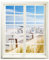 Wandtattoo - Fenster mit Aussicht Strandkörbe Ostsee 83 x 100 cm (BxH) - Wandaufkleber - Wandsticker