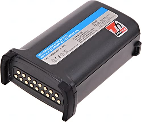 T6 Power Akku für Zebra Barcode-Scanner, Teilenummer 82-111734-02, Li-Ion, 7,4 V, 2600 mAh (19,2 Wh), schwarz