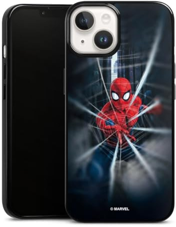 Silikon Hülle kompatibel mit Apple iPhone 14 Case schwarz Handyhülle Marvel Spider-Man Kinofilm