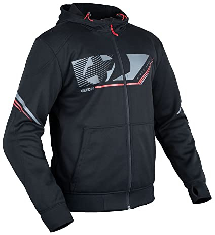 Oxford Men's Super Hoodie 2.0 Sports Motorcycle Zoodie, Black, 2XL