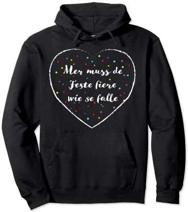 Konfetti Kölsch Karneval Fasching Kölner Kölnerin Konfetti Pullover Hoodie