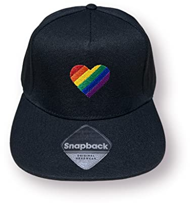 Mützenfritze Bestickte Snapback Cap Regenbogenherz