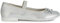 Geox JR PLIE' D Ballet Flat, Silver, 31 EU