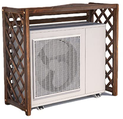 Klimaanlagen-Abdeckung, Klimaanlage, Zaun, Sichtschutz, robust, Blumenregal, Balkon, Pflanzenständer (120 x 57 x 100 cm)