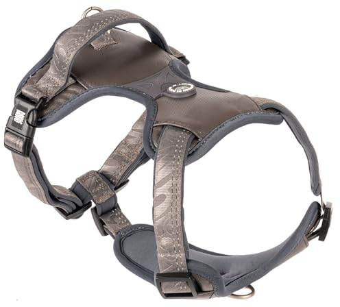 Max & Molly Sport Hundegeschirr Sehr Grosse Hunde mit Gotcha! Smart ID Sicherheitsanhänger, Matrix 2.0 Stein/XL, Geschirr Hund Gepolstert & Reflektierend - Komfort für deinen treuen Begleiter