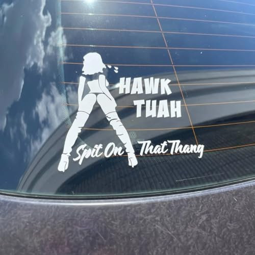 5 Stück Hawk Tuah Sticker | Spit on That Thang Car, Hawk Tush Spit on That Thing-Auto Aufkleber, Hawk Tush lustige -Aufkleber, Hochwertiger Vinyl-Aufkleber für Auto Autofenster Stoßstange Laptop