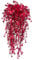 RECUTMS Artificial Hanging Plants Fake Hanging Plant Faux Hanging Plant UV Resistant Plastic Plants with Lights for Indoor Outdoor Room Wall Wedding Patio Porch Decor （Wine Red）