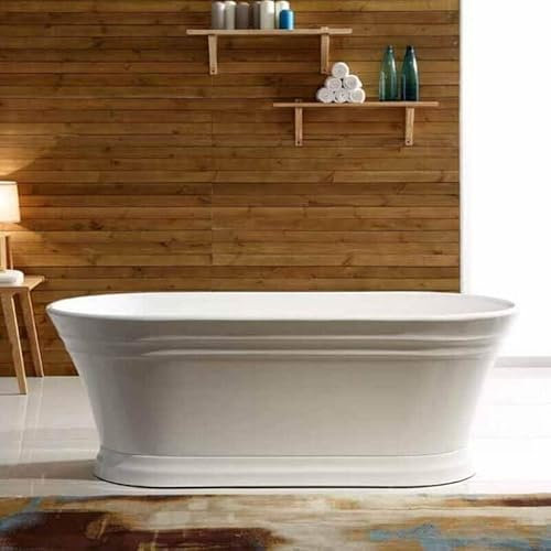 Rue Du Bain - Baignoire Rétro Acrylique Blanc - îlot Ovale - 170x79 cm - Athènes