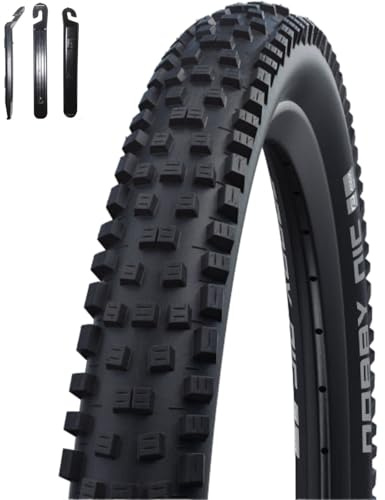 maxxi4you 1 x Faltreifen Schwalbe Nobby NIC ADDIX Performance DD Fahrradmantel 70-584 (27,5 x 2,80) inkl. maxxi4you Reifenheber