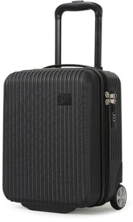 CabinFly Cruisair Wizzair Koffer, Kabinentrolley, Untersitz, Handgepäck, Transavia Vueling, 40 x 30 x 20 cm, Schwarz