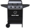 Zendea Barbecue a Gas 3 Fuochi John – BBQ da Esterno in Acciaio Nero con Griglia Inox, Termometro, Cappa, Accensione Piezoelettrica e Ruote, Barbecue a Gas Esterno Compatto e Potente
