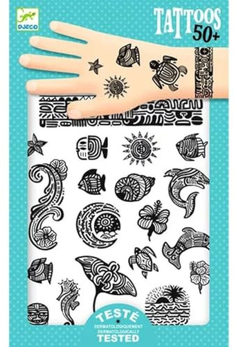 Tattoos für Kinder Polynesien Djeco