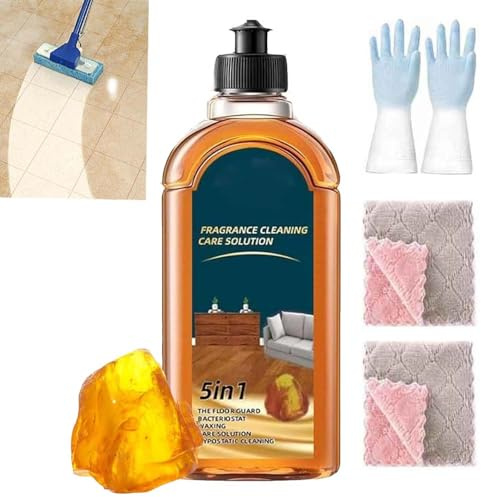 Spainho Floor Cleaner,5 In 1 Floors Cleaners,Stain & Odor Remover FloorCleaner,FloorCleaner Fragrance,All Kinds of Floor