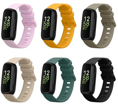 kwmobile Sportarmband kompatibel mit Fitbit Armband - Großes Set Smartwatch Armband in verschiedenen Farben