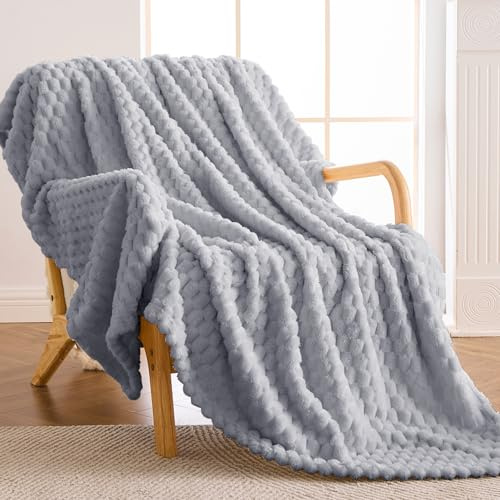 Vielit Kuscheldecke Flauschig 130x150 cm – Ultraweiche Fleecedecke für Couch & Sofa, Warme Wohn- & Kuscheldecke, Leichte Sofadecke, Gemütliche Couchdecke, Atmungsaktiv & Pflegeleicht Decke Grau