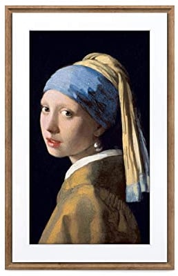 Netgear MEURAL Canvas II MC327HW Smart Art Digitale HD-Leinwand 48 x 74 cm (Dunkler Holzrahmen, 27 Zoll, Gemälde & Fotografien in naturgetreuen Details wiedergegeben, NFT Crypto Art, WLAN mit App)